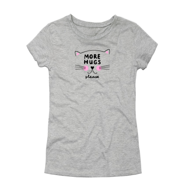 Дамска тениска с цветен принт MORE HUGS Дамска тениска с цветен принт MORE HUGS